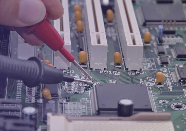 Tester on a motherboard