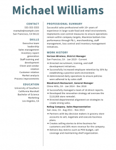 Functional Resume Examples