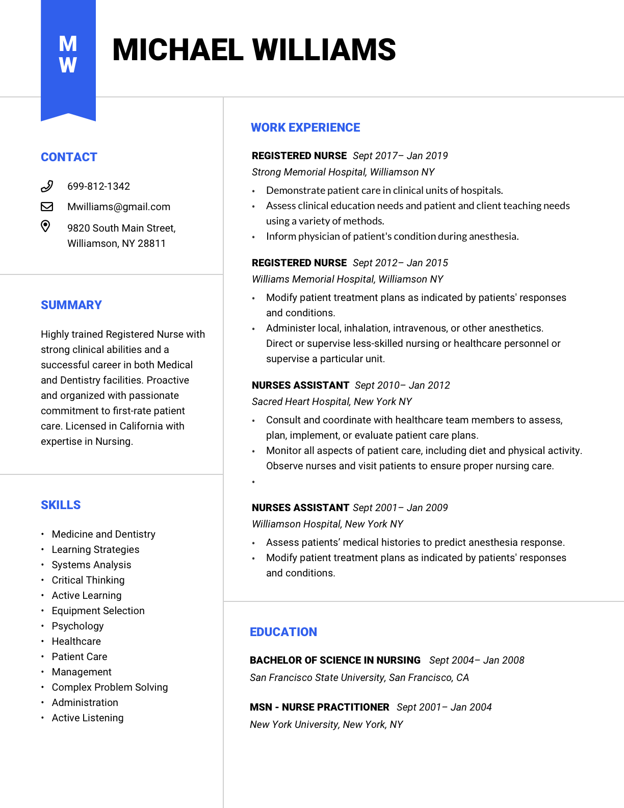 Best Lab Technician Resume Examples - Blueprint 1 
