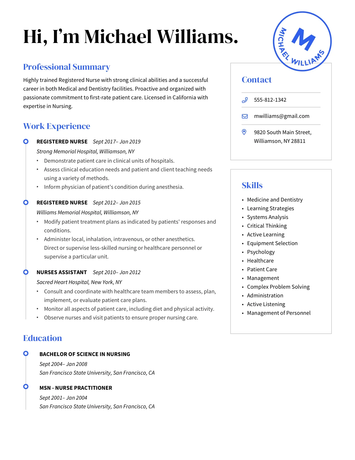 Resume Example