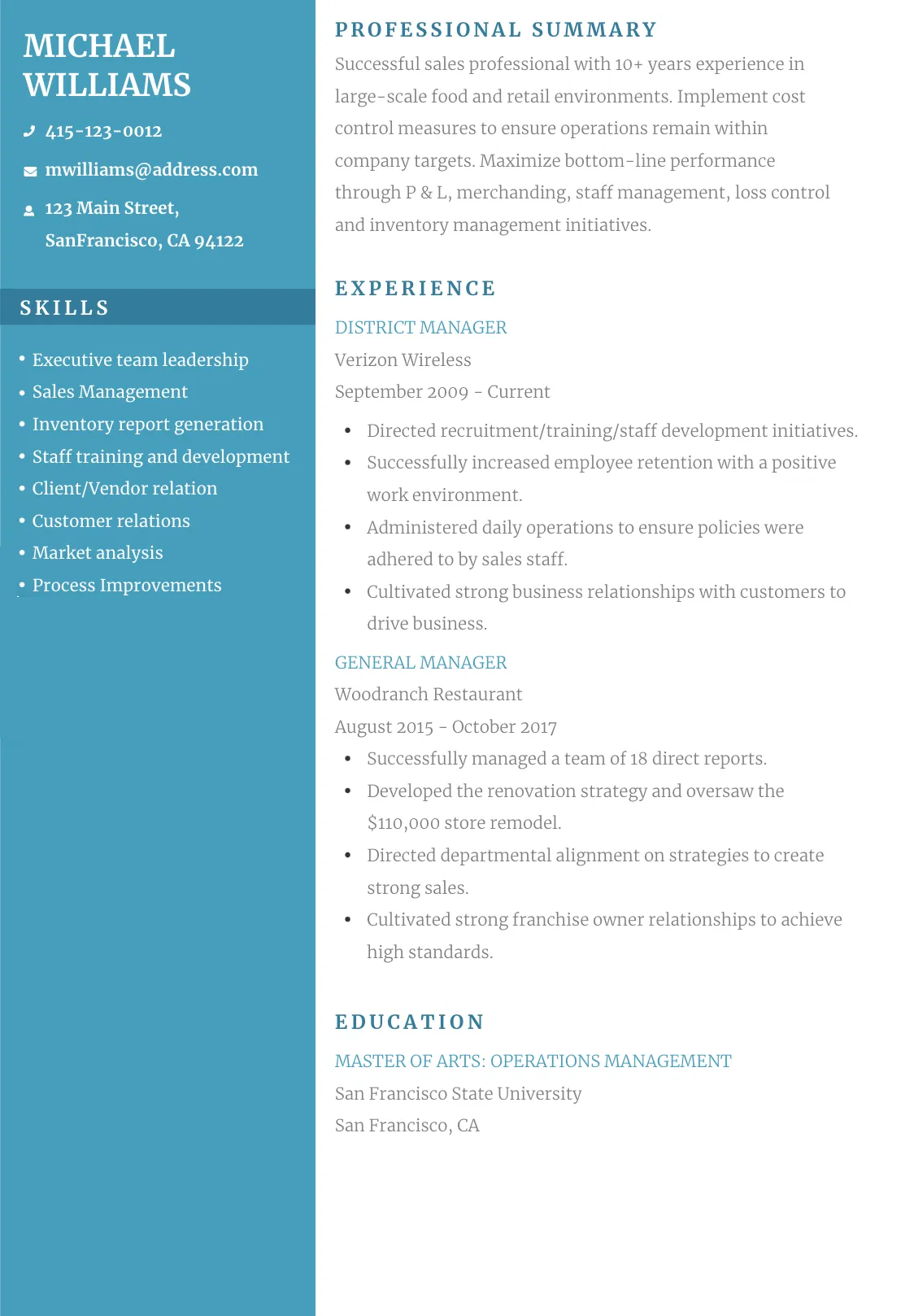 Resume Example