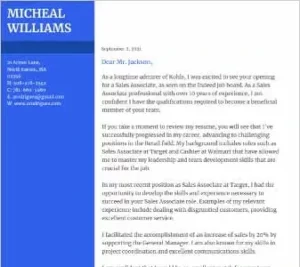 Accountant Cover Letter Example