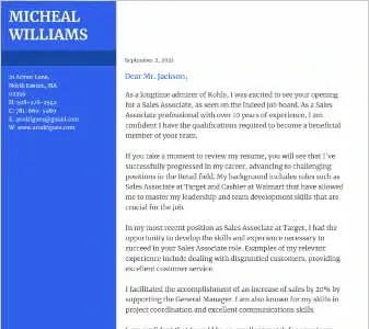 Accountant Cover Letter Example