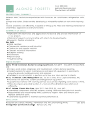 HVAC Resume Examples Template And Skills List 2024 