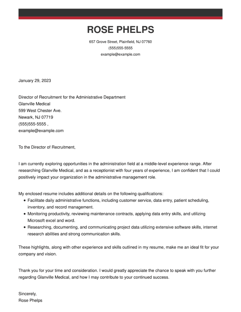 cold cover letter sample pdf