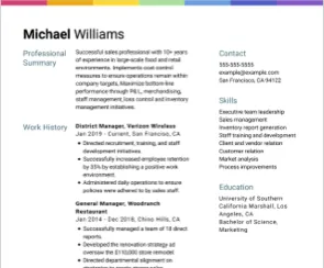 Flapjack template with resume action words example