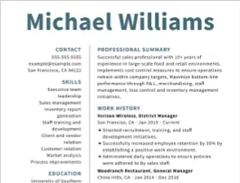 Film Resume Examples