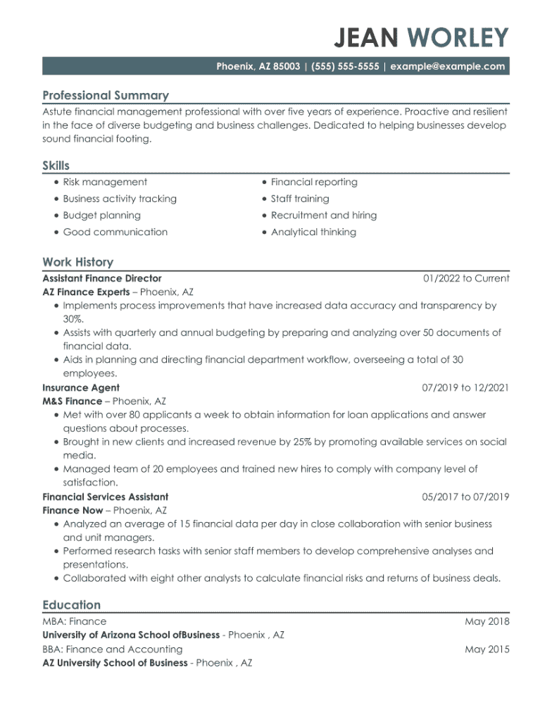 ATS Resume Example