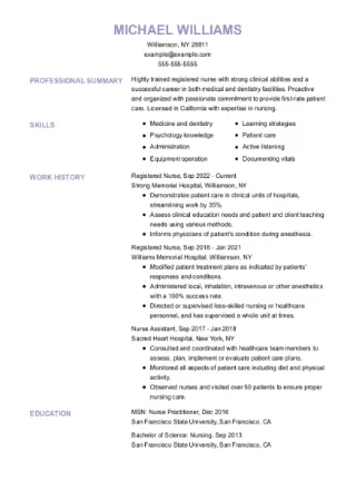 Resume Help