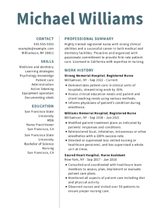 Resume templates Hollywood type with blue name and sections headers.