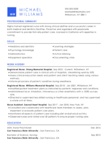 Resume Help