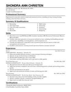 Graphic Designer CV example with left justified text.