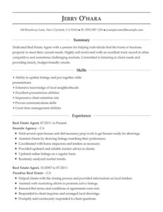 Graphic Designer CV example with center justified section headings.