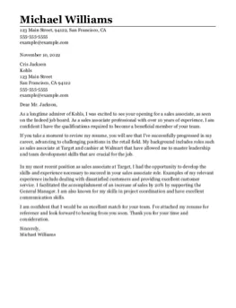 Classic cover letter formats example.