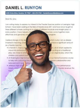 General cover letter formats example.