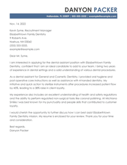Best Dental Assistant Cover Letter Examples