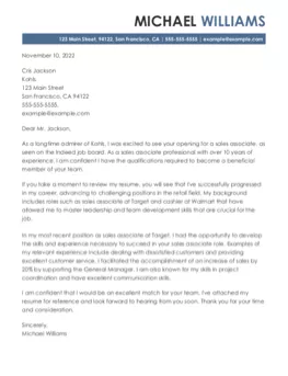 Executive cover letter formats example.