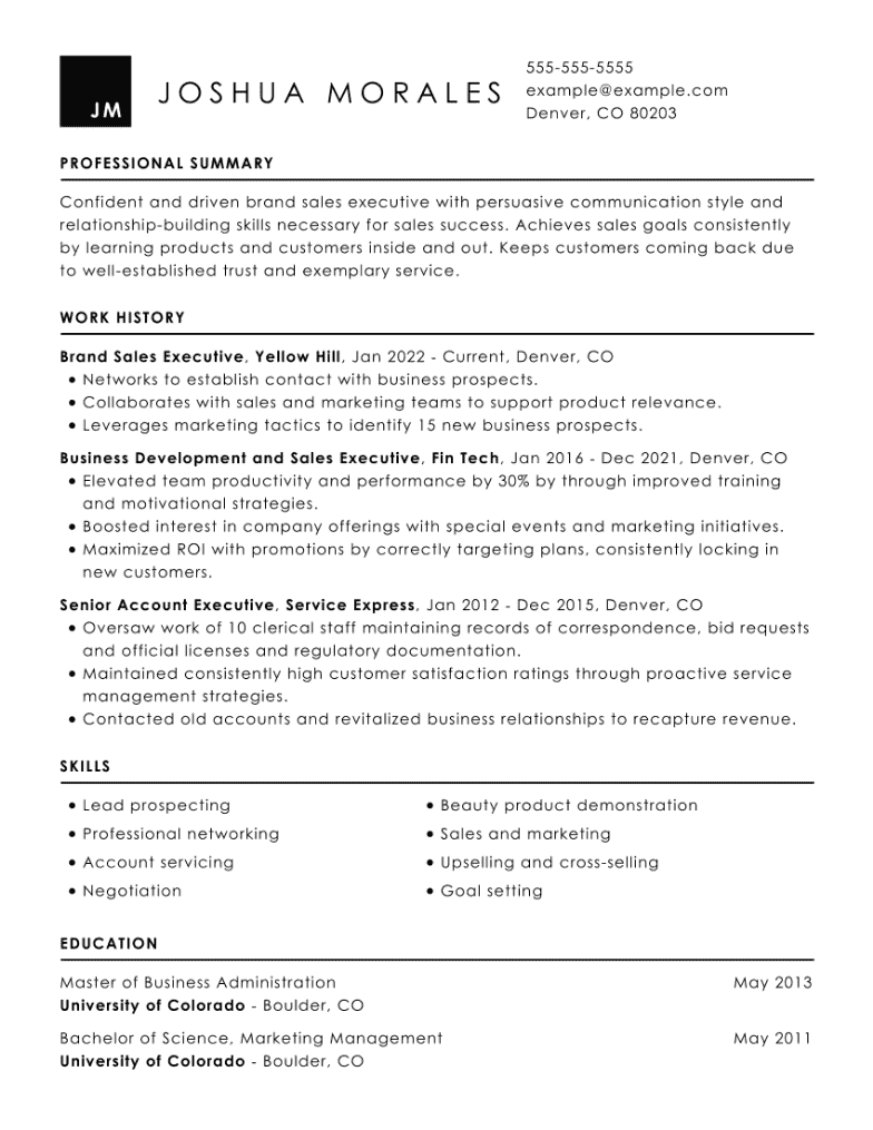 Executive Resume Examples And Writing Tips For 2023