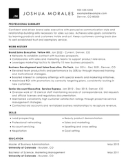 Resume Examples 2025 Professional Sally Paige