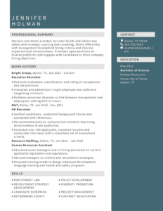 college student resume sample