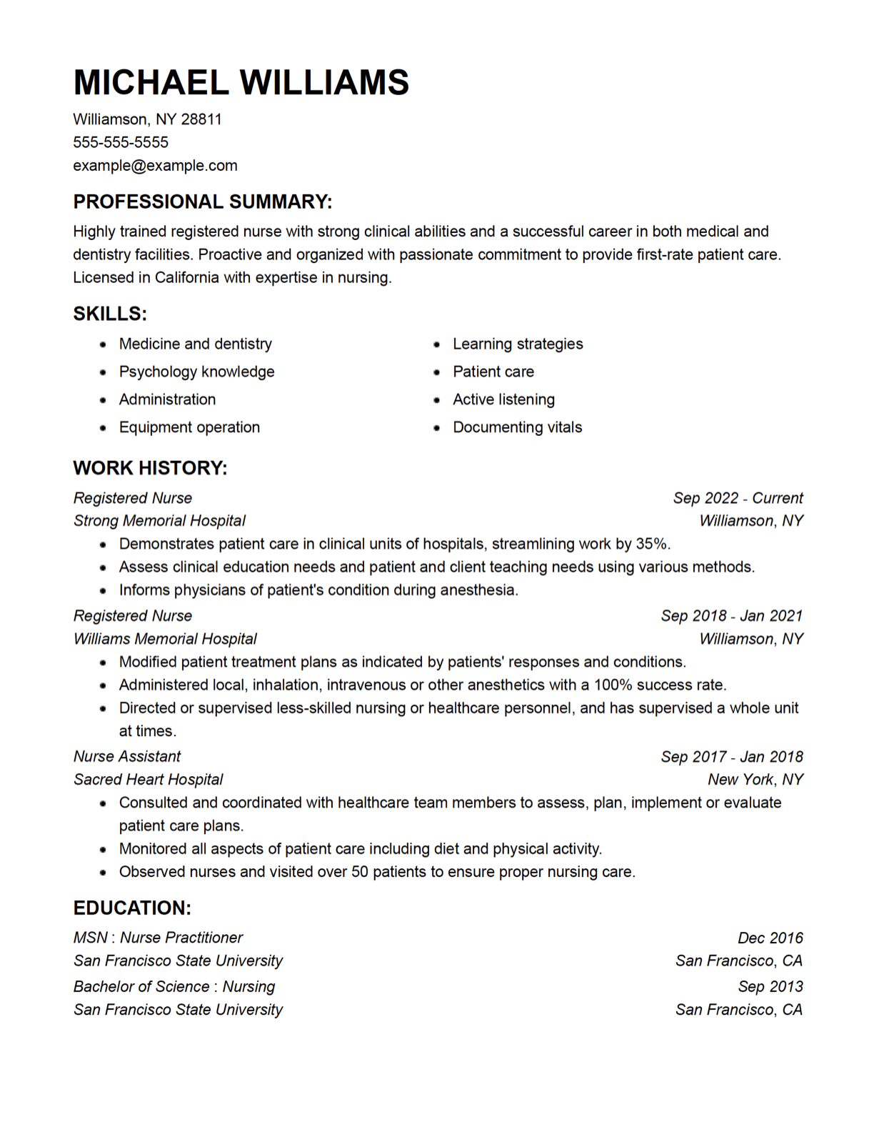 Bedrock Resume Template