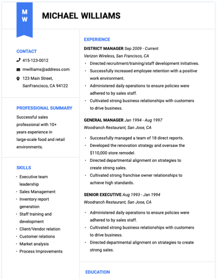 resume skills