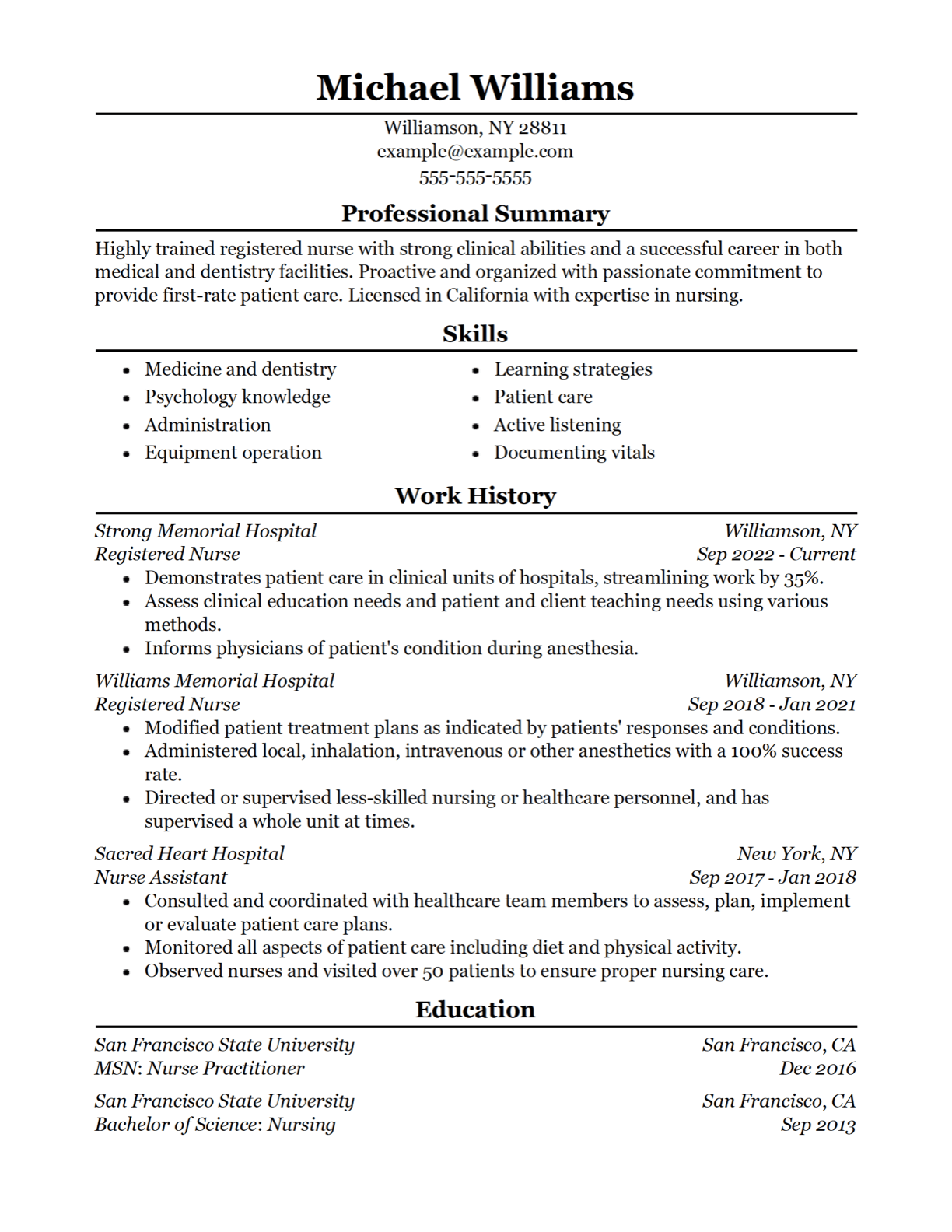 Cinematic Resume Template