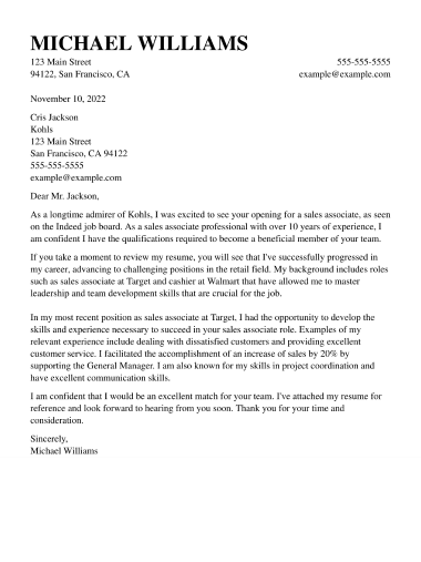Cover Letter Template Academic