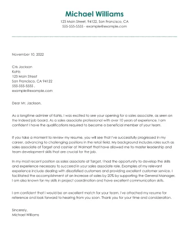 Accomplished cover letter templates sample.