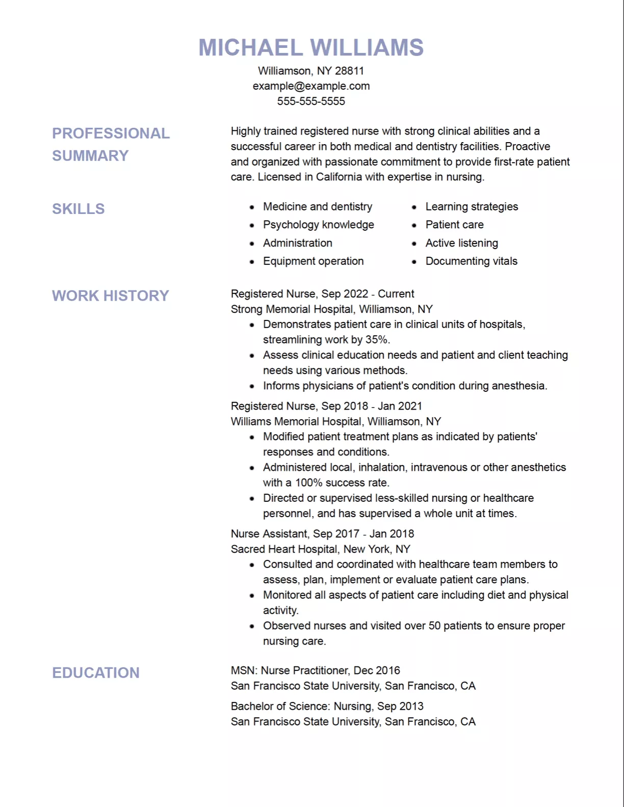 Resume design