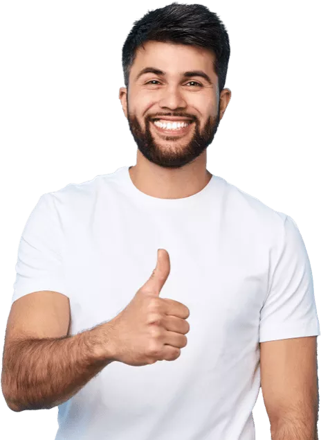 Guy with thumbs up