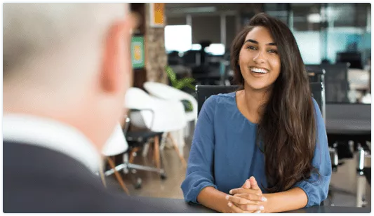 Interviewing candidate