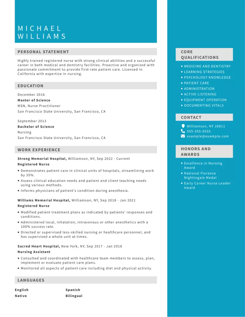 Fold Resume Template