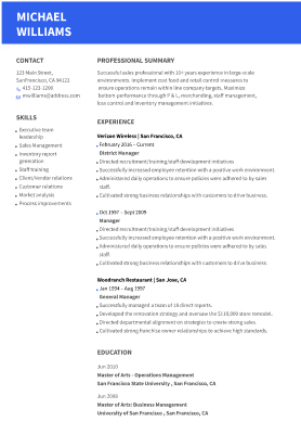 Logistics resume example 