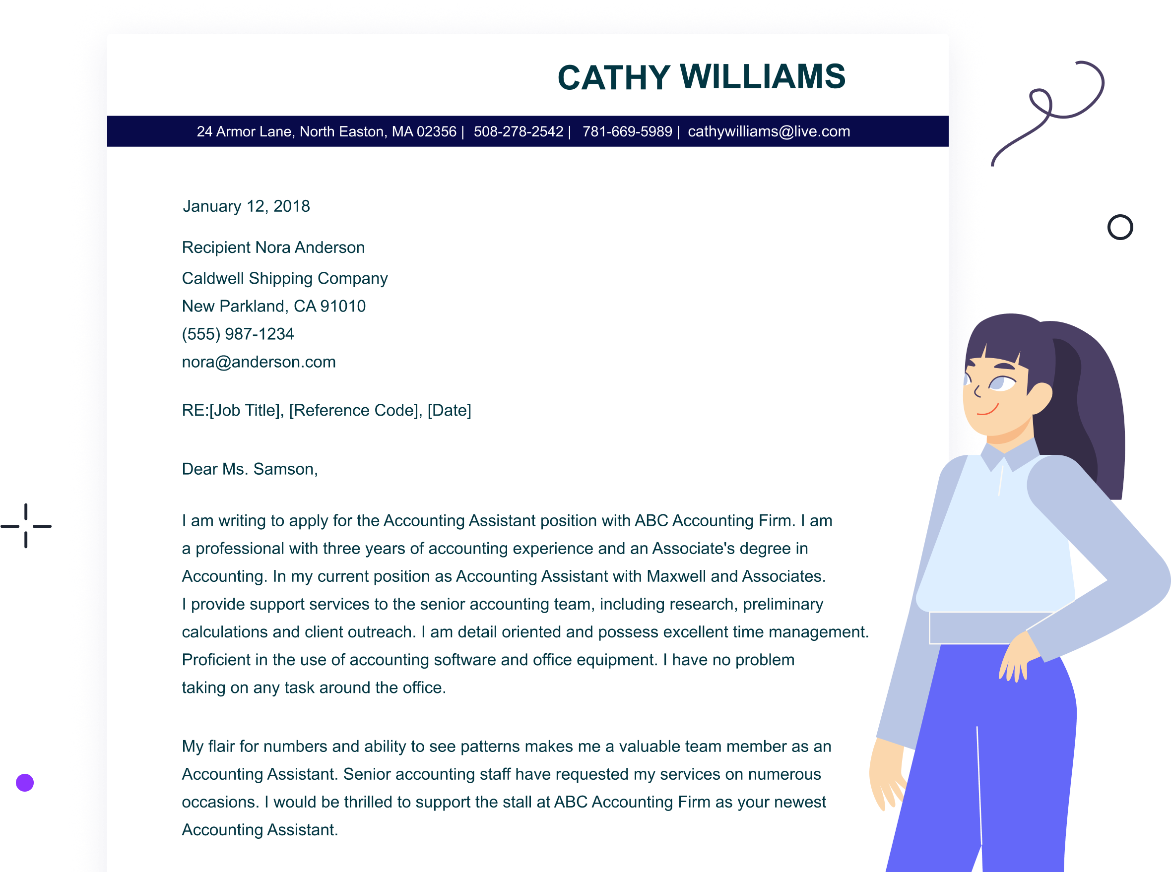 Cover Letter Example – Hero Illustration