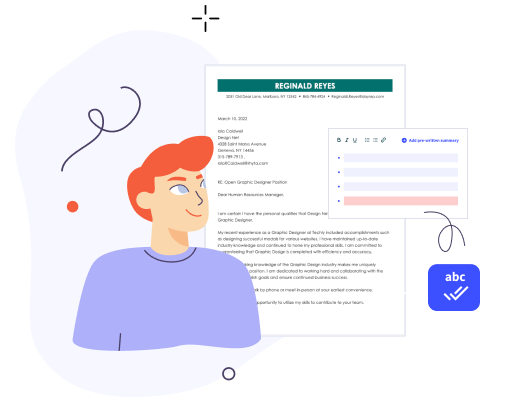 Cover letter builder grammar checks