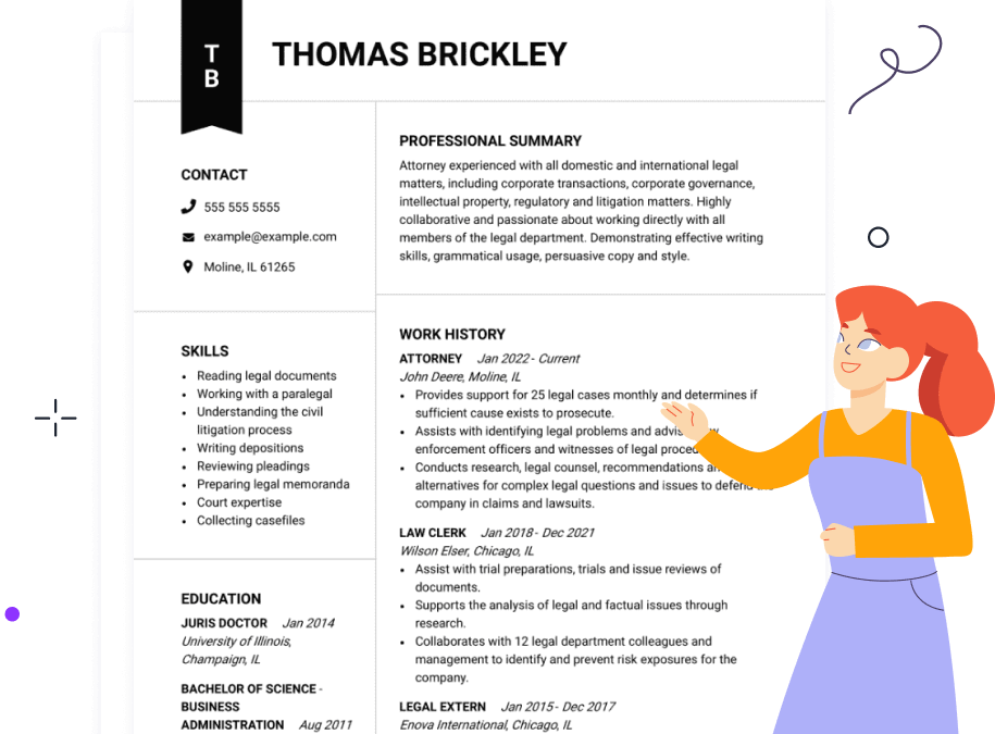 CV Resume Hero Illustration
