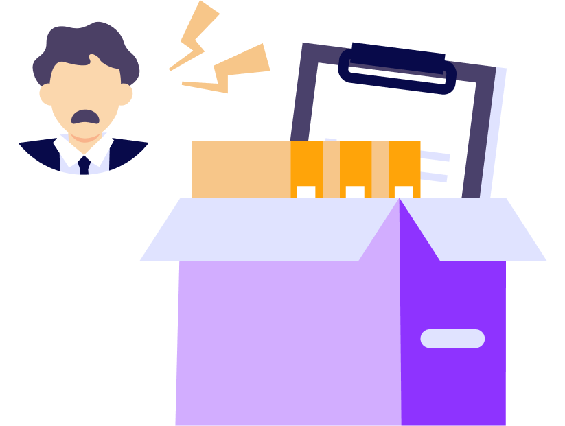 Workers quitting bosses hero illustration